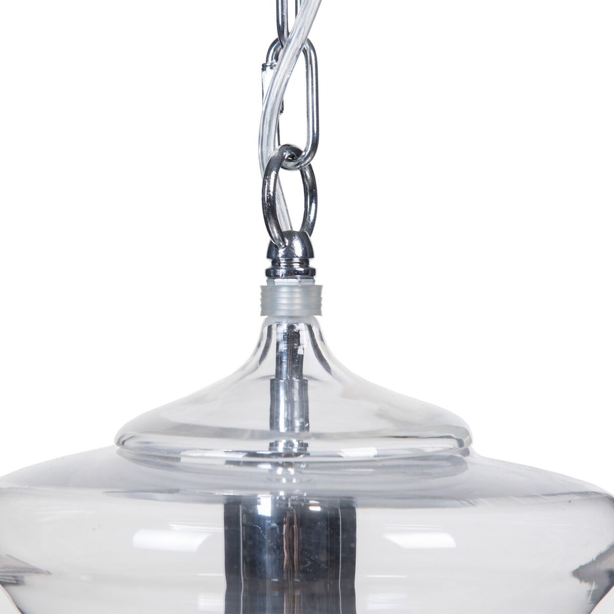 Taklampa Silvrig Metall Glas 40 W 220-240 V 28 x 28 x 36 cm Modern - 3