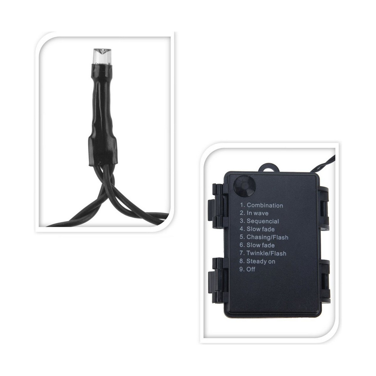 LED-krans AX8415210 Svart Varmvit 4 X 4,5 X 7 CM - 5