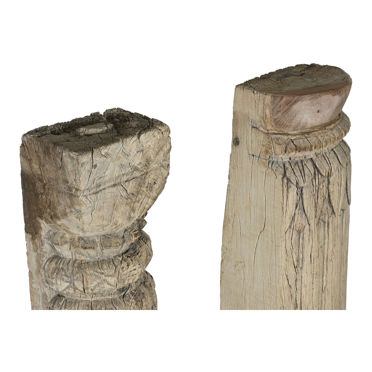 Prydnadsfigur Home ESPRIT Naturell Kolumn 17 X 19 X 160 cm - 2