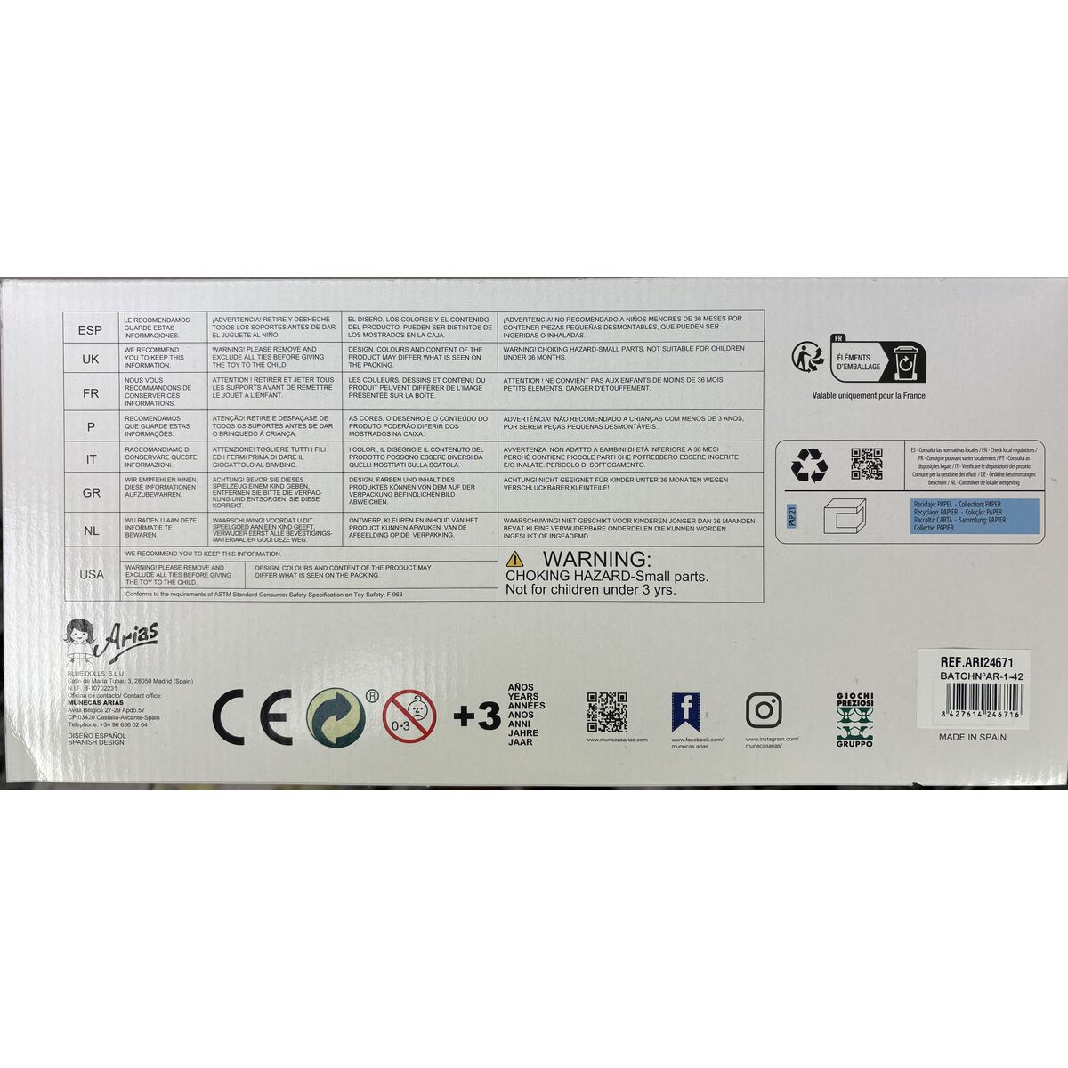 Docka Arias Lisa 87 cm - 3