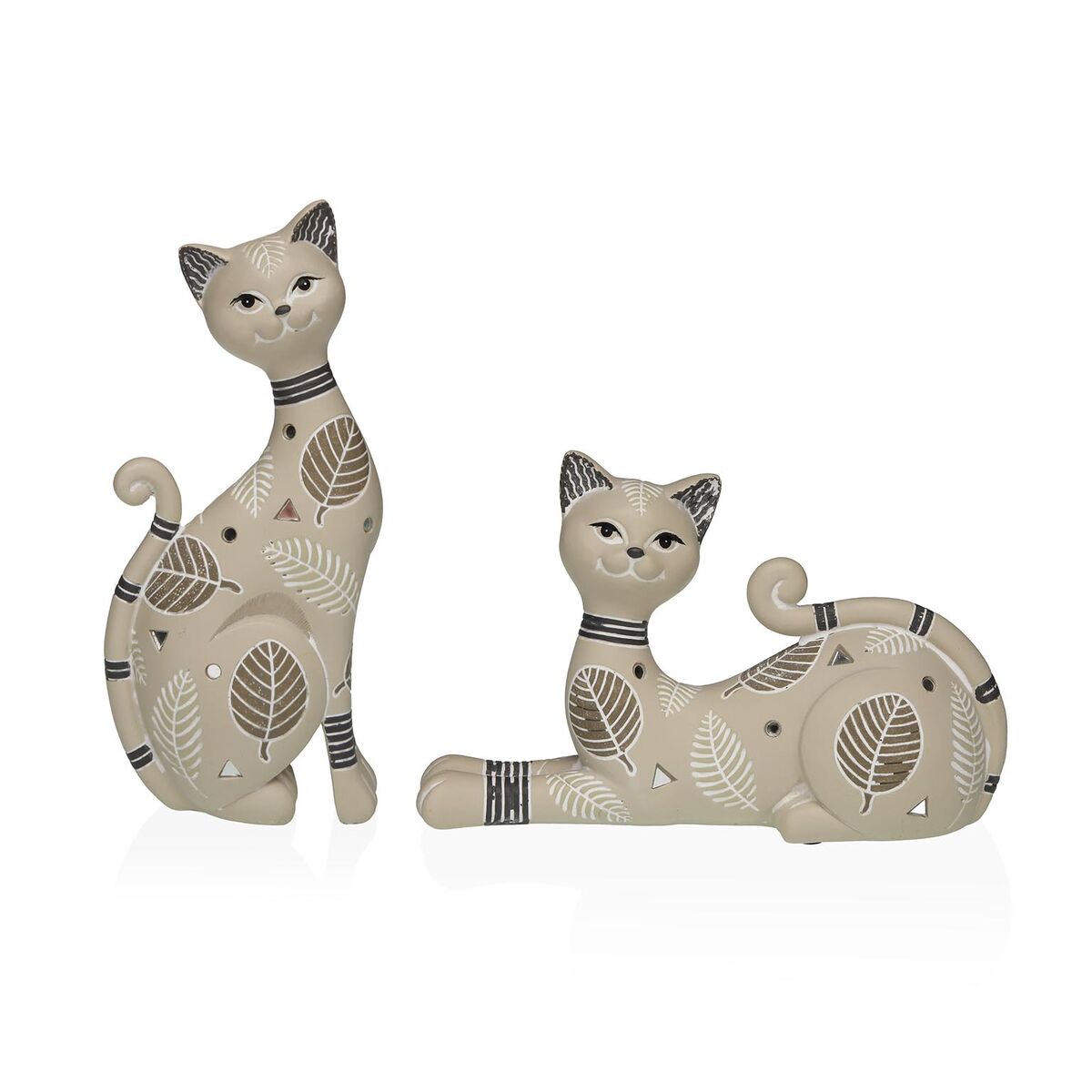 Prydnadsfigur Versa Beige Katt 5 X 22,5 X 10,5 CM - 2