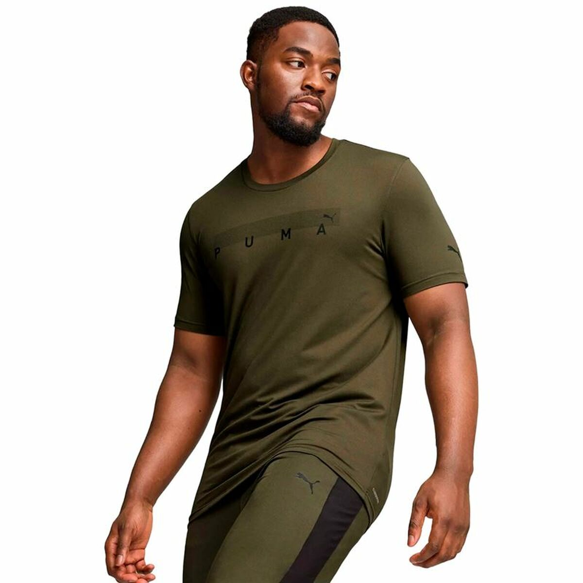 Sporttröja med ärmar Puma Energy Cloudspun Graphic Gyllene - 3