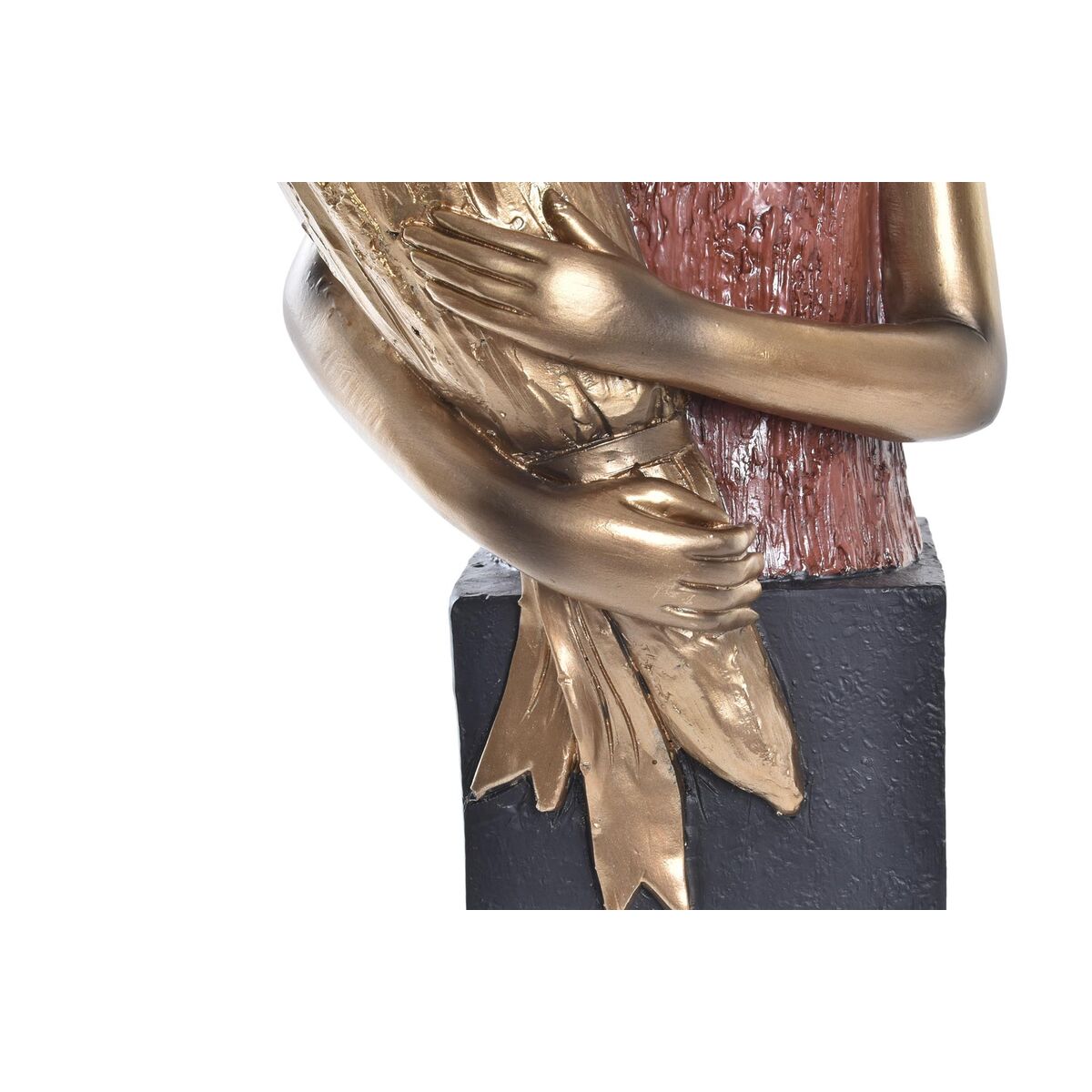Prydnadsfigur DKD Home Decor 21 x 13 x 36 cm Röd Gyllene Turkos (2 antal) - 5