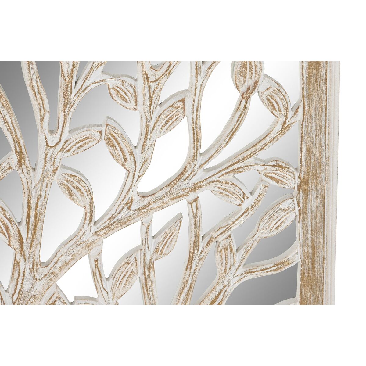 Väggdekoration DKD Home Decor Speglar Träd Vit Trä MDF (45 x 2,5 x 65 cm) - 6