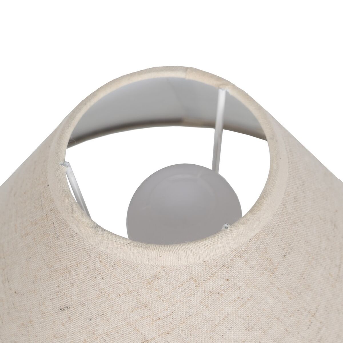 Bordslampa Beige Grå 60 W 220-240 V 23 x 23 x 49 cm - 4