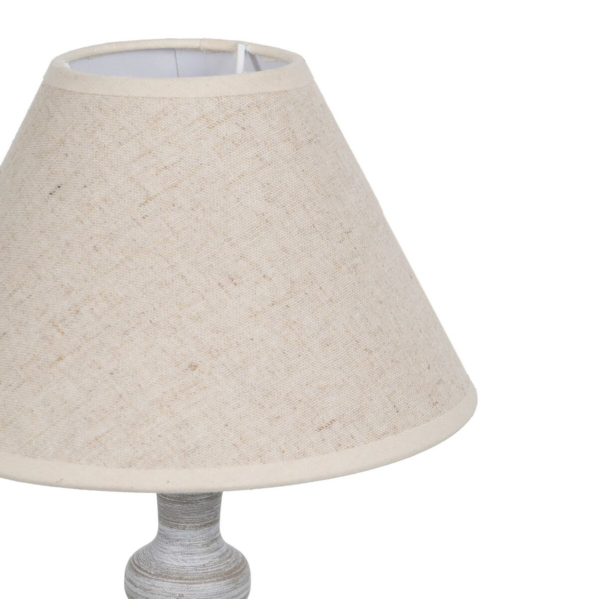 Bordslampa Beige Grå 60 W 220-240 V 23 x 23 x 49 cm - 5