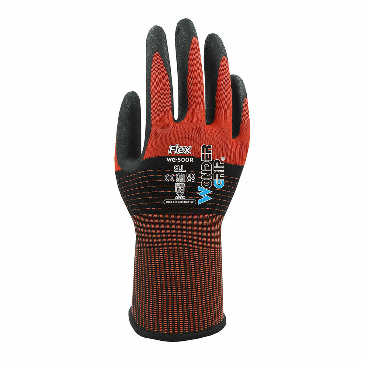 Arbetshandskar Wonder Grip Röd Nitril - 2