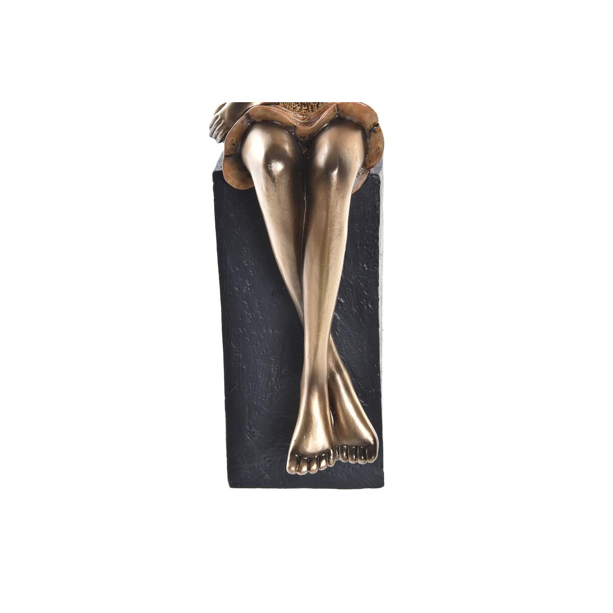 Prydnadsfigur DKD Home Decor 9 x 10 x 35 cm Kvinna Röd Gyllene Turkos (2 antal) - 2