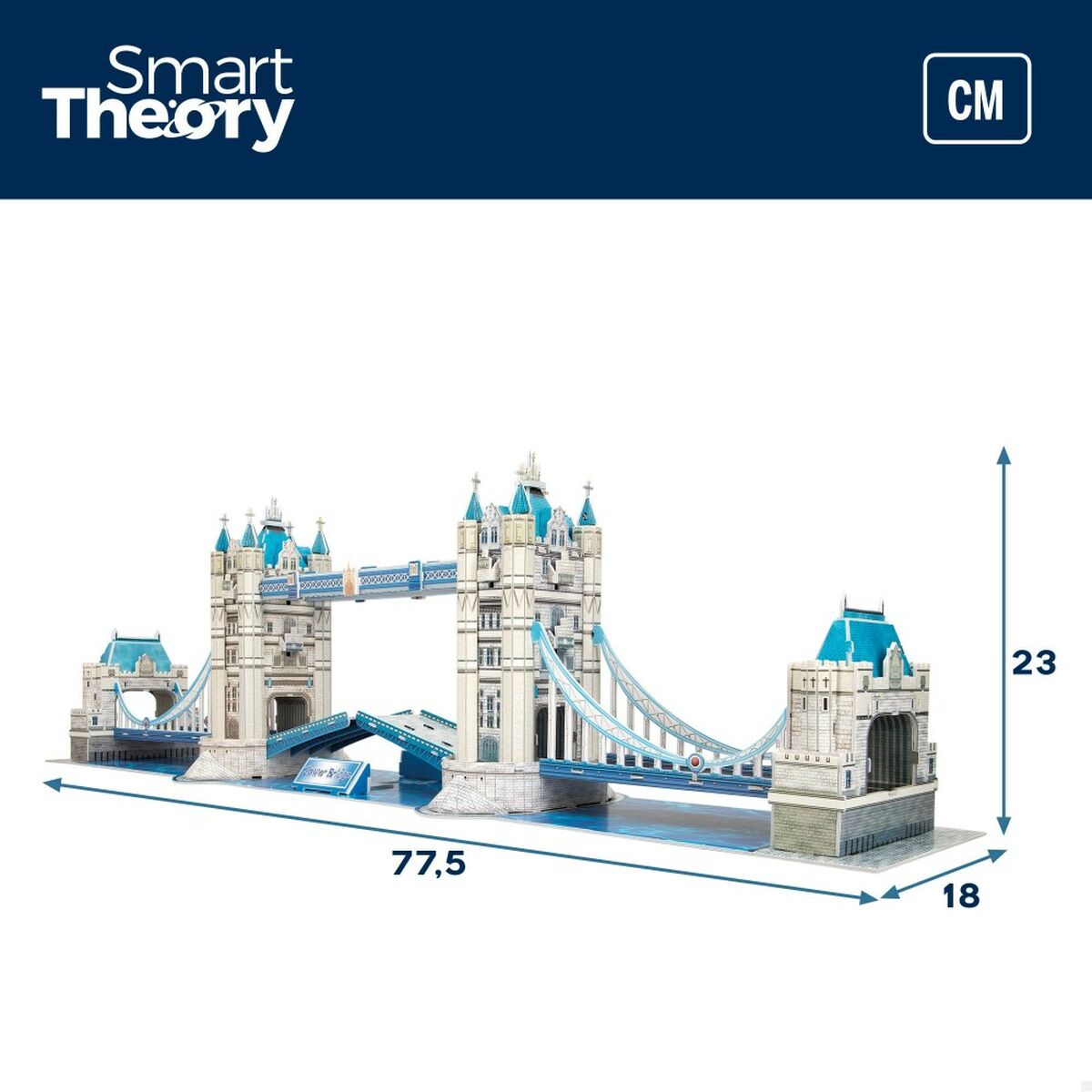 3D-pussel Colorbaby Tower Bridge 120 Delar 77,5 x 23 x 18 cm (6 antal) - 2