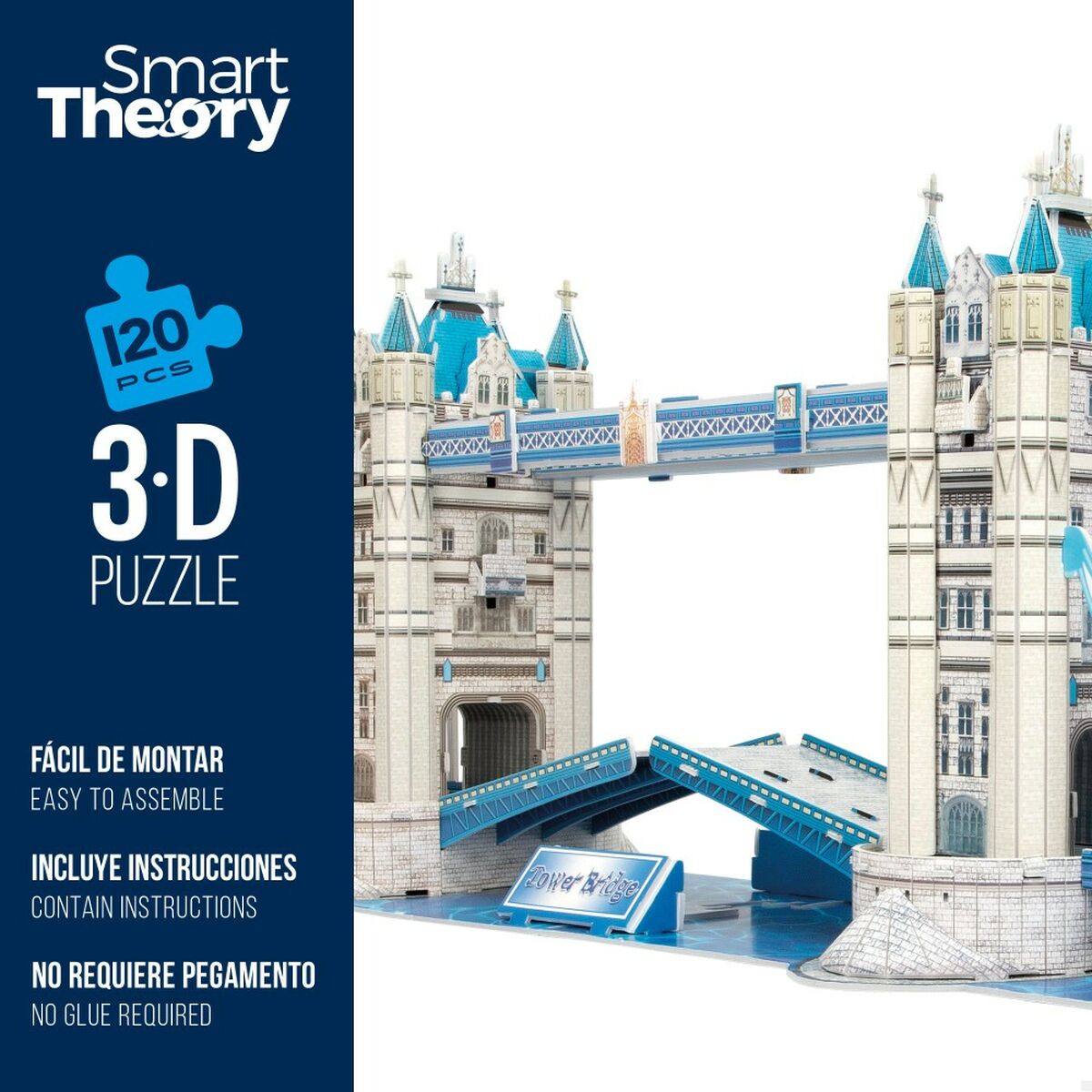 3D-pussel Colorbaby Tower Bridge 120 Delar 77,5 x 23 x 18 cm (6 antal) - 11