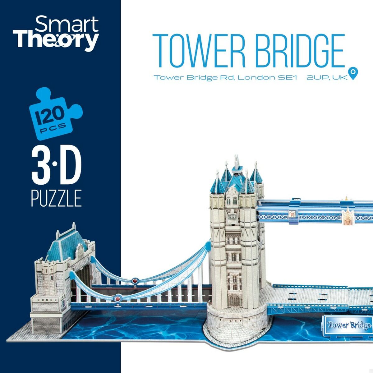 3D-pussel Colorbaby Tower Bridge 120 Delar 77,5 x 23 x 18 cm (6 antal) - 6