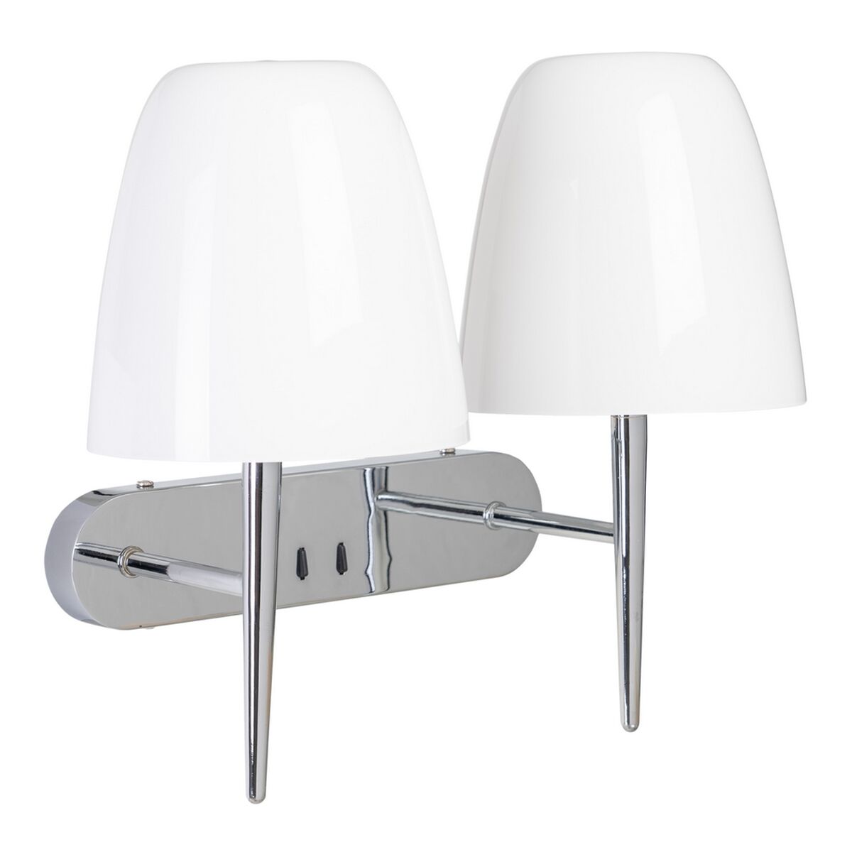 Vägglampa 42 x 22 x 33,7 cm Glas Metall Silver