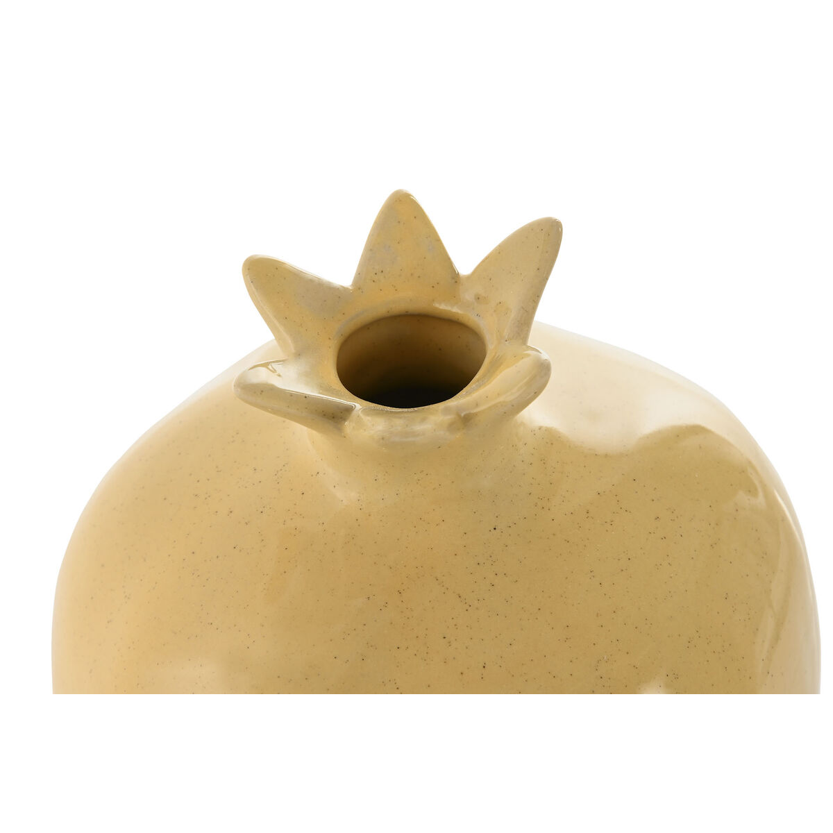 Prydnadsfigur Home ESPRIT Vit Grön Senap Modern 13,5 x 13,5 x 15 cm (3 antal) - 3