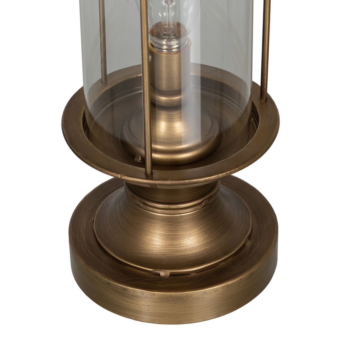 Bordslampa Gyllene Glas Järn 40 W 27 x 27 x 58 cm - 6