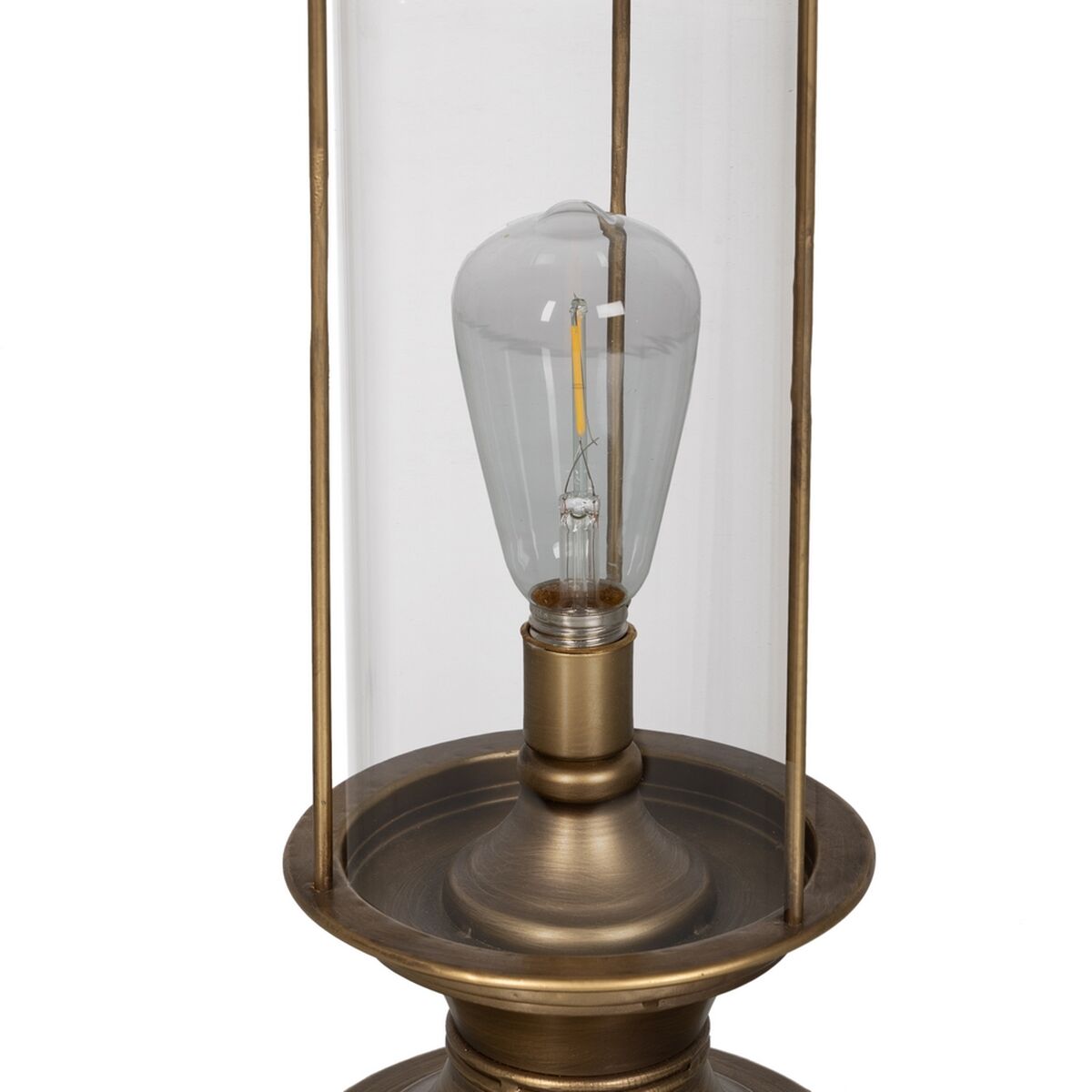 Bordslampa Gyllene Glas Järn 40 W 27 x 27 x 58 cm - 3