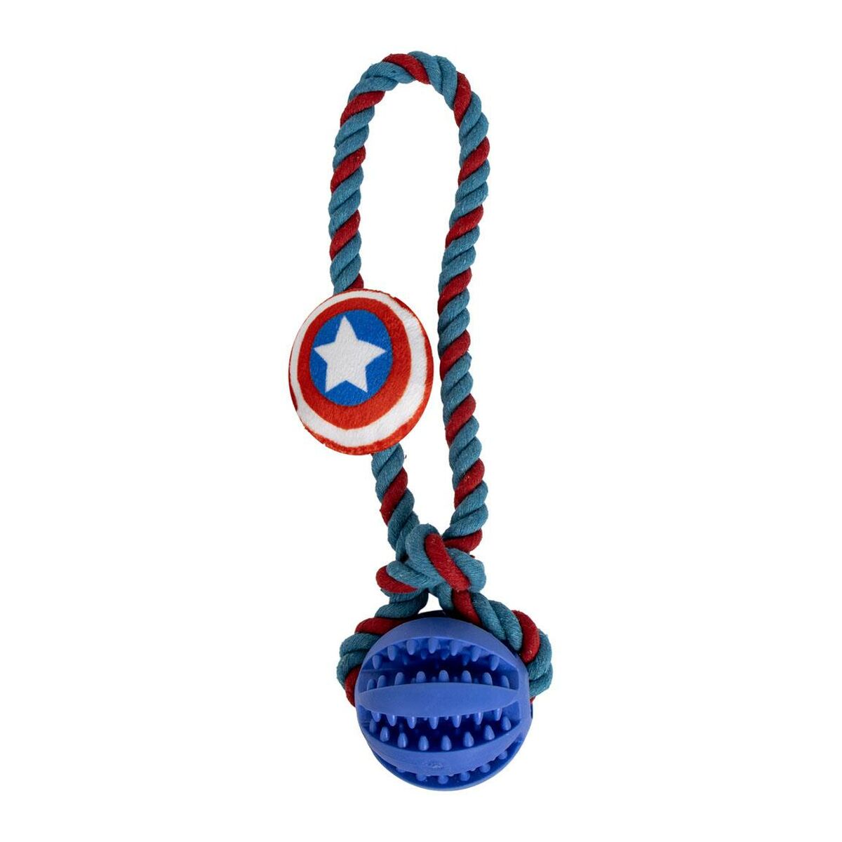 Hundleksak The Avengers Blå Polyester Bomull TPR 10 x 30 x 7 cm 7 x 30 x 10 cm - 2