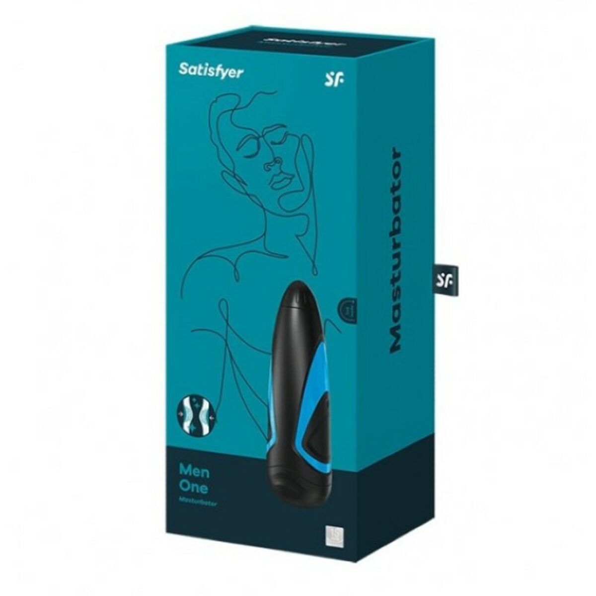 Masturberingsapparat Satisfyer SF-EE73-636-0817 Svart Silikon 24,5 cm
