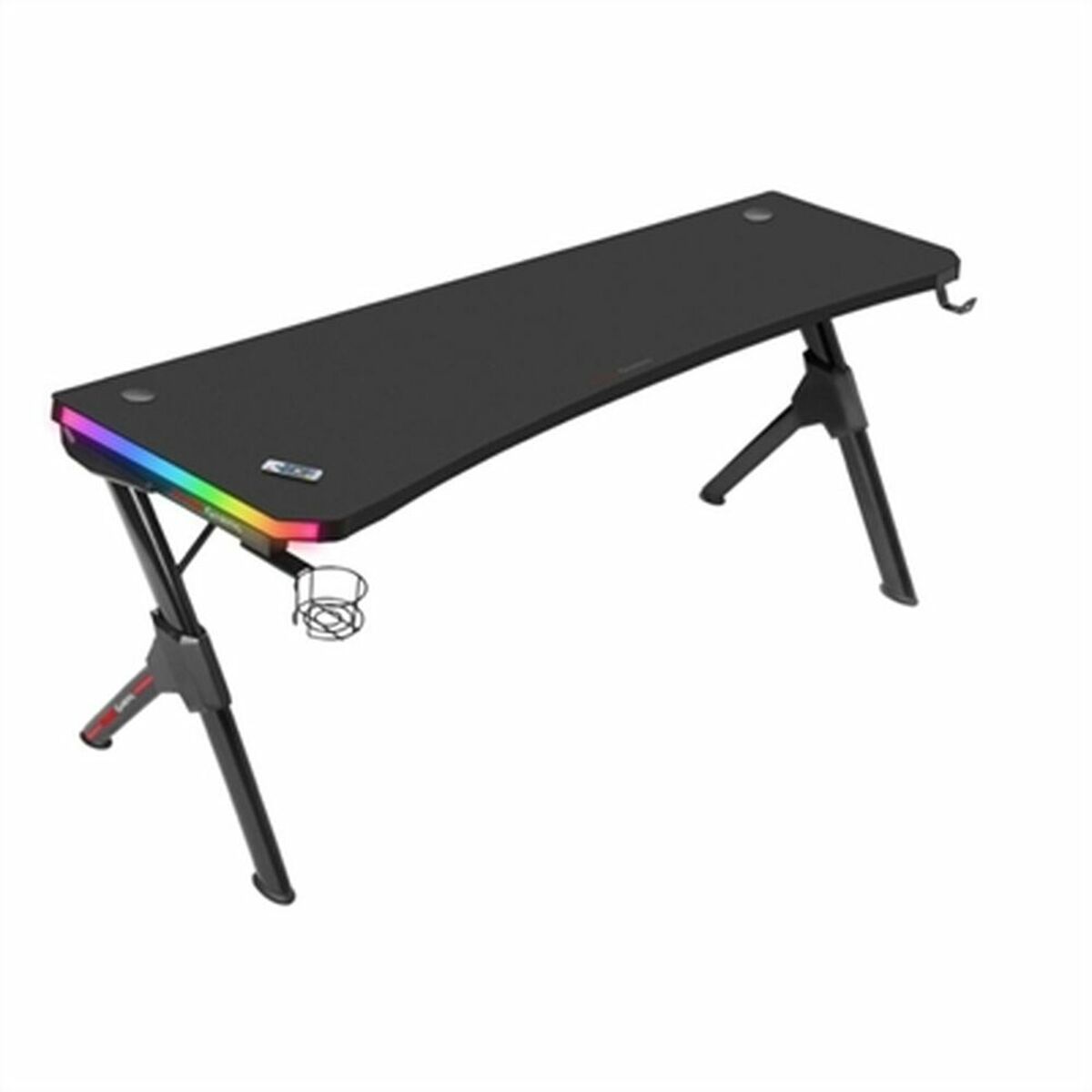 Skrivbord Mars Gaming MGDXLRGB Svart Stål 160 x 60 cm
