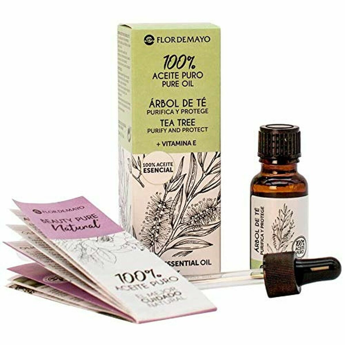 Återfuktande olja Flor de Mayo 113384 Tea tree 20 ml (20 ml)