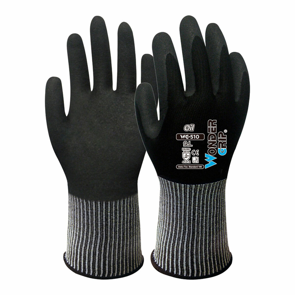 Arbetshandskar Wonder Grip Svart
