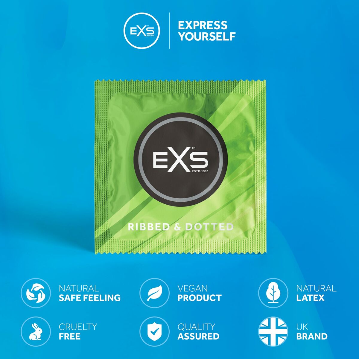 Kondomer EXS Ribbed 12 antal - 2