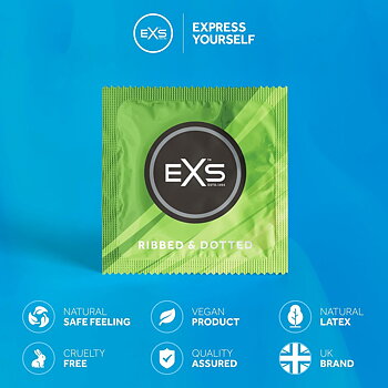 Kondomer EXS Ribbed 12 antal