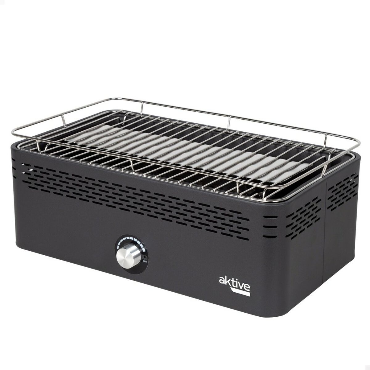 Bärbar rökfri kolgrill Aktive Rostfritt stål Järn 45 x 19 x 28 cm - 7