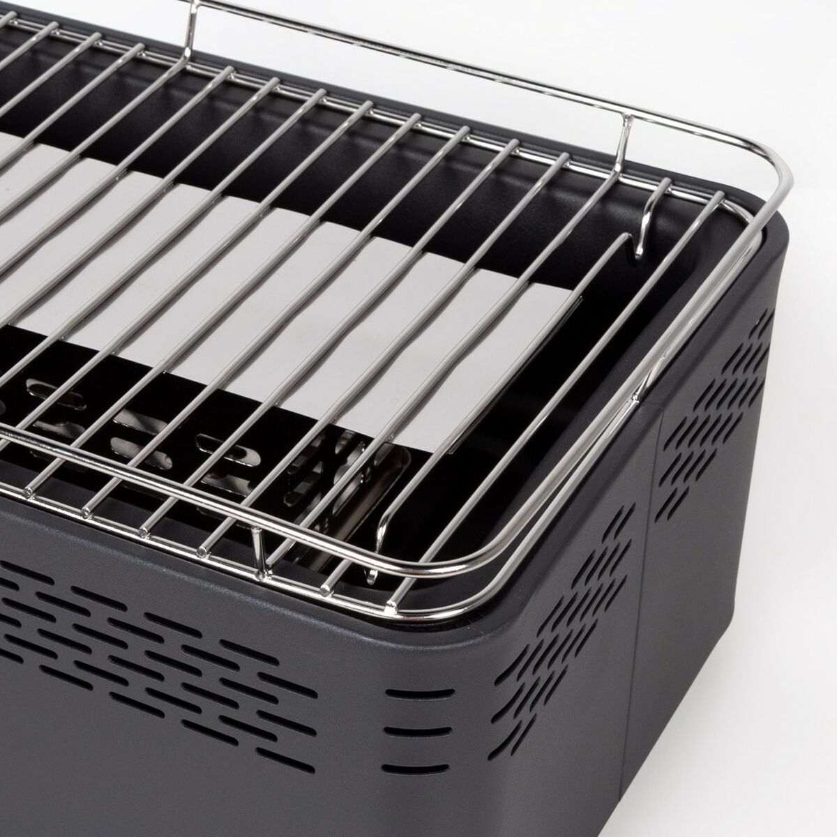 Bärbar rökfri kolgrill Aktive Rostfritt stål Järn 45 x 19 x 28 cm - 5