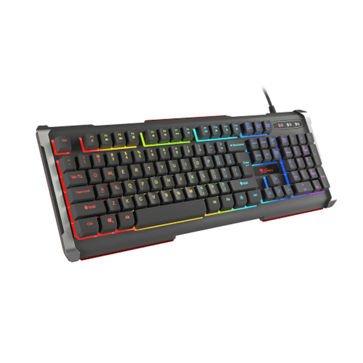 Tangentbord Genesis NKG-0993 Svart Multicolour QWERTY