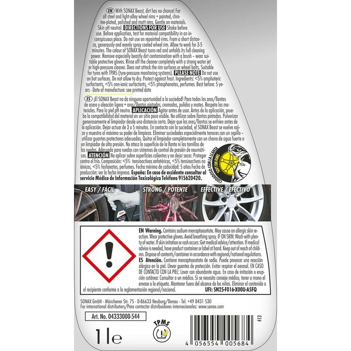 Wheel Cleaner Sonax Beast 1 L - 2