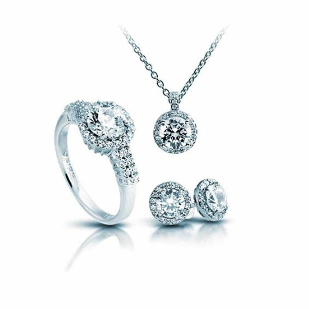 Halsband och matchande örhängesset Diamonfire 1312691916160 Ring
