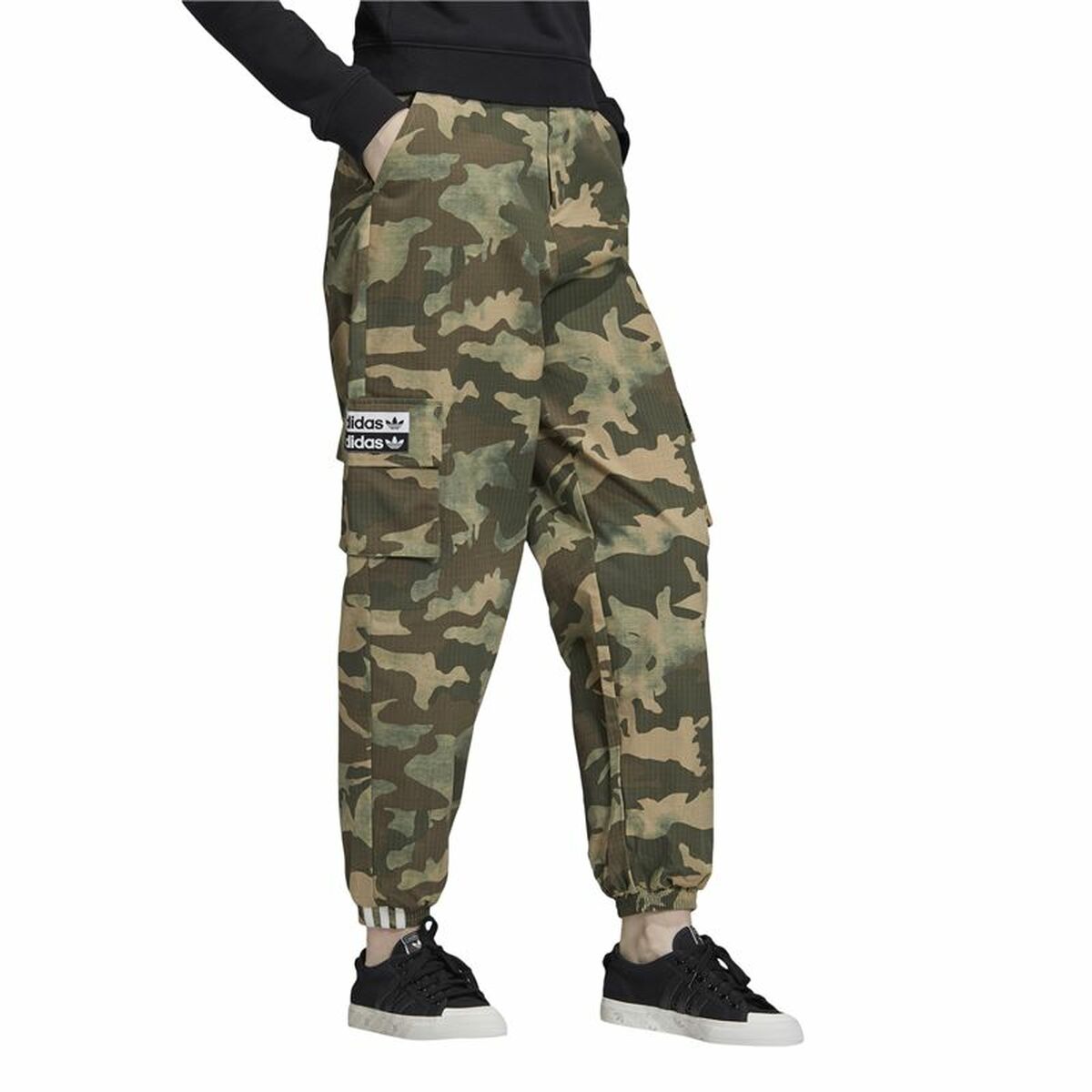 Nederdel träningsoverall för vuxna Adidas Originals Camo Kvinna Mörkgrön - 2