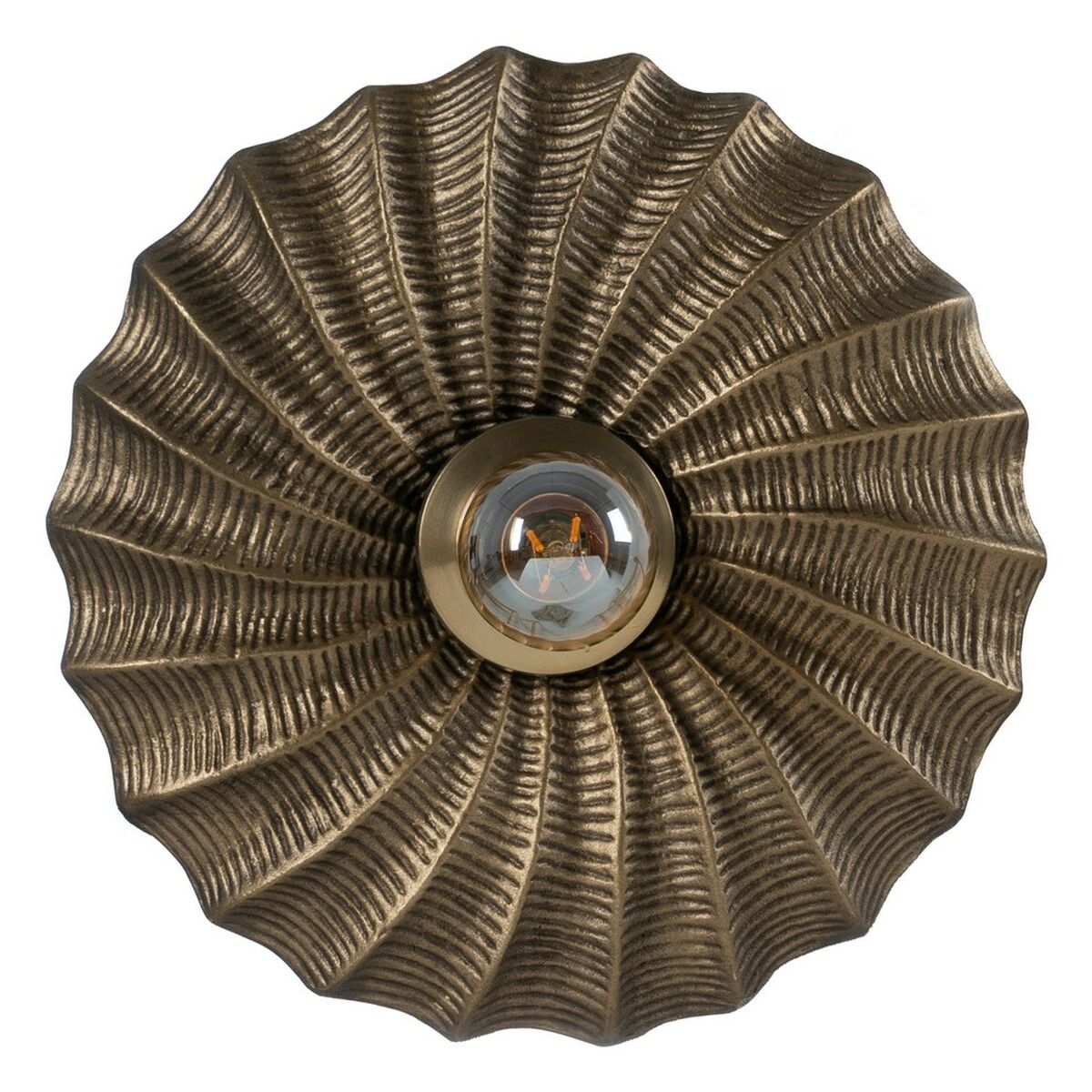 Vägglykta Gyllene Aluminium Järn A 220-240 V 27 x 9 x 27 cm