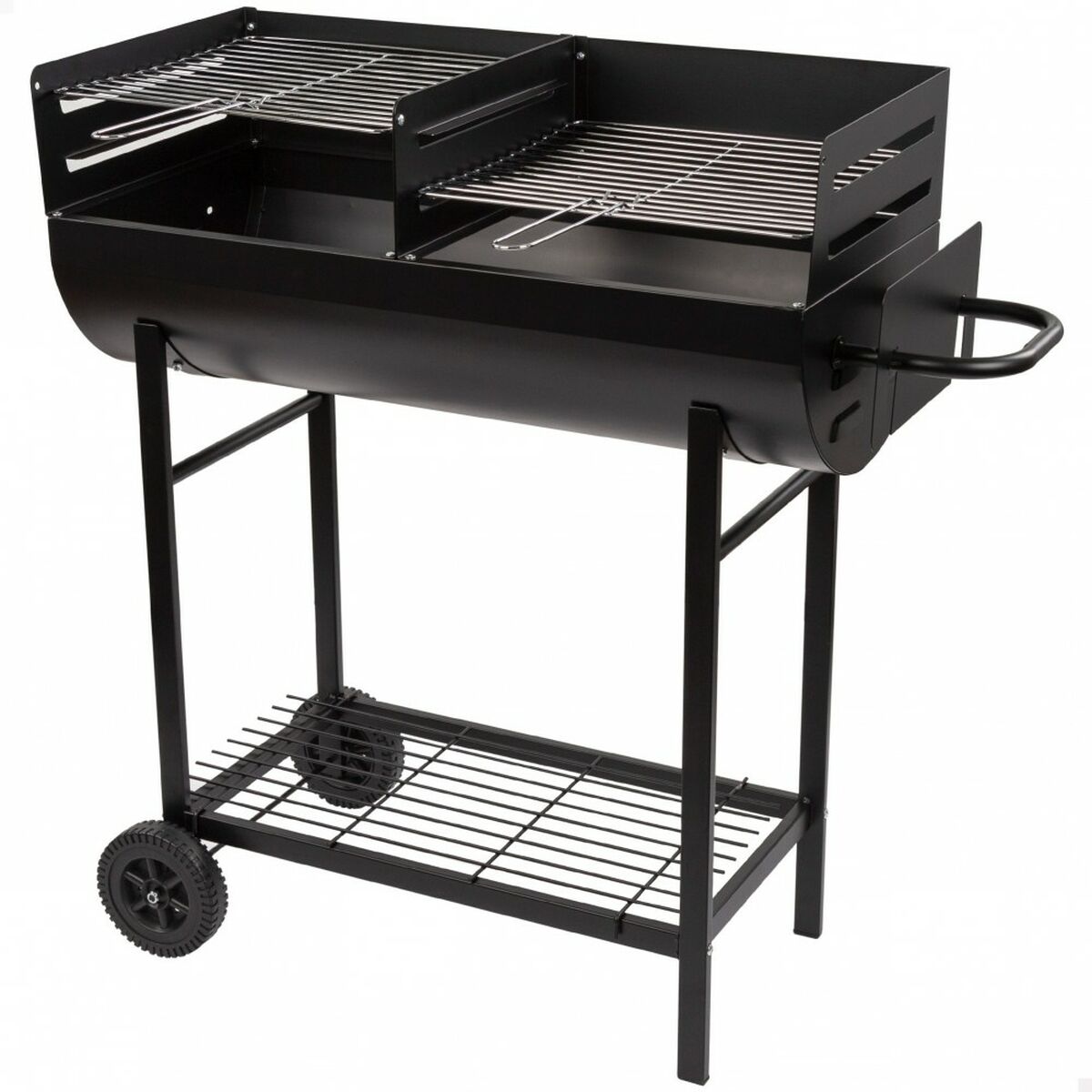 Kolgrill med hjul Aktive Plast Emaljerad metall 97 x 96 x 42 cm Svart - 6