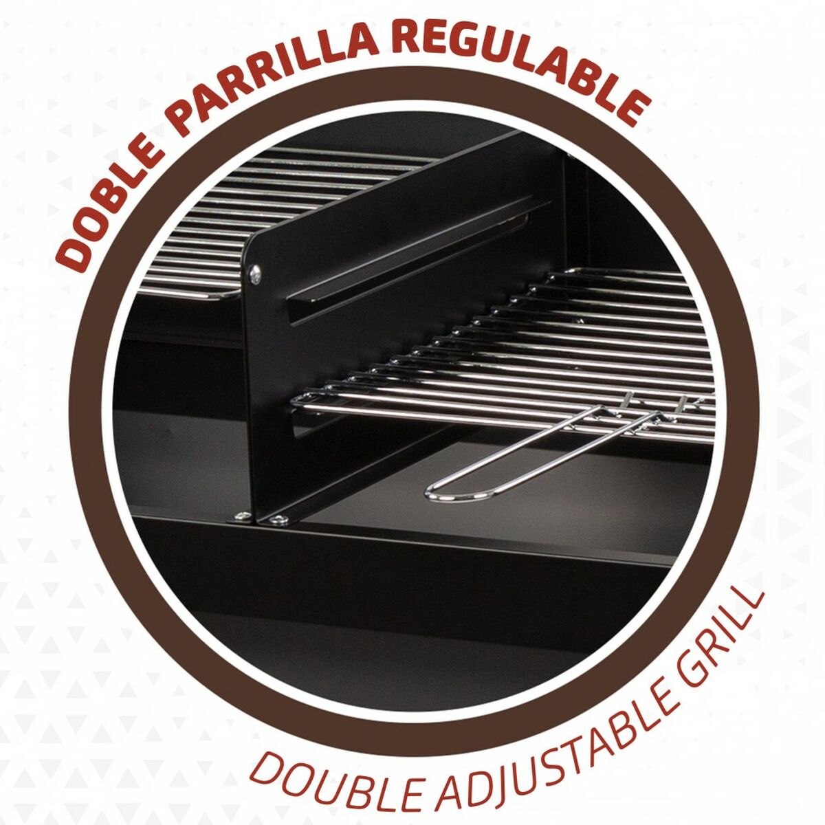 Kolgrill med hjul Aktive Plast Emaljerad metall 97 x 96 x 42 cm Svart - 4