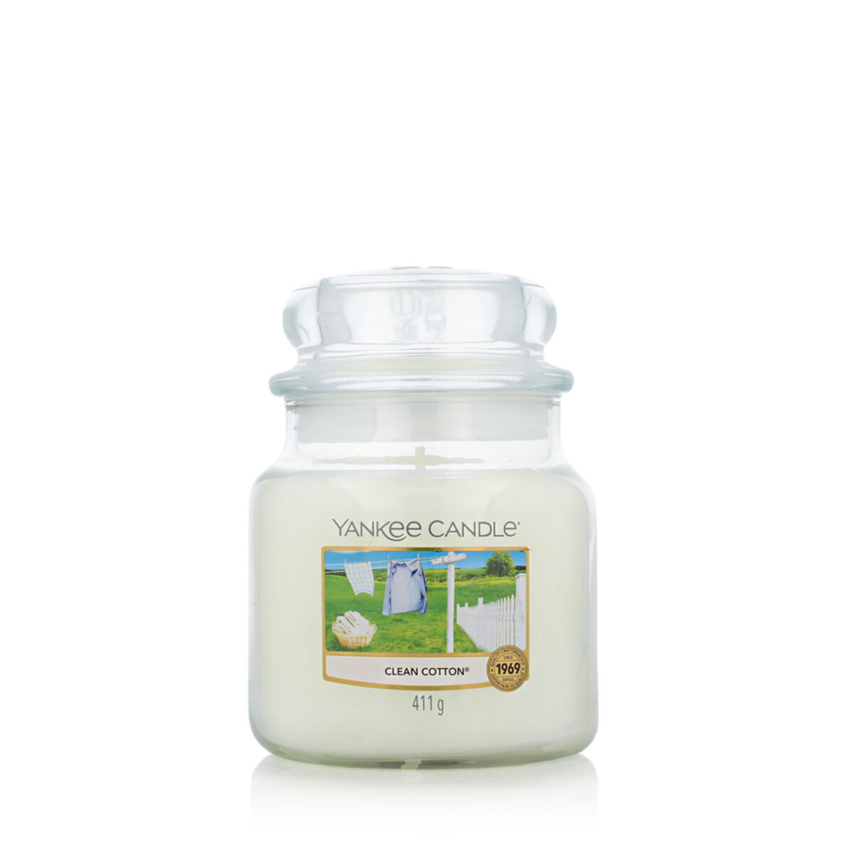 Doftljus Yankee Candle Classic Medium Jar Candles Clean Cotton 411 g