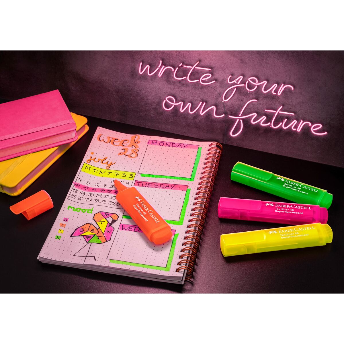 Fluorescerande markörsuppsättning Faber-Castell TEXTLINER 46 Multicolour (4 antal) - 5