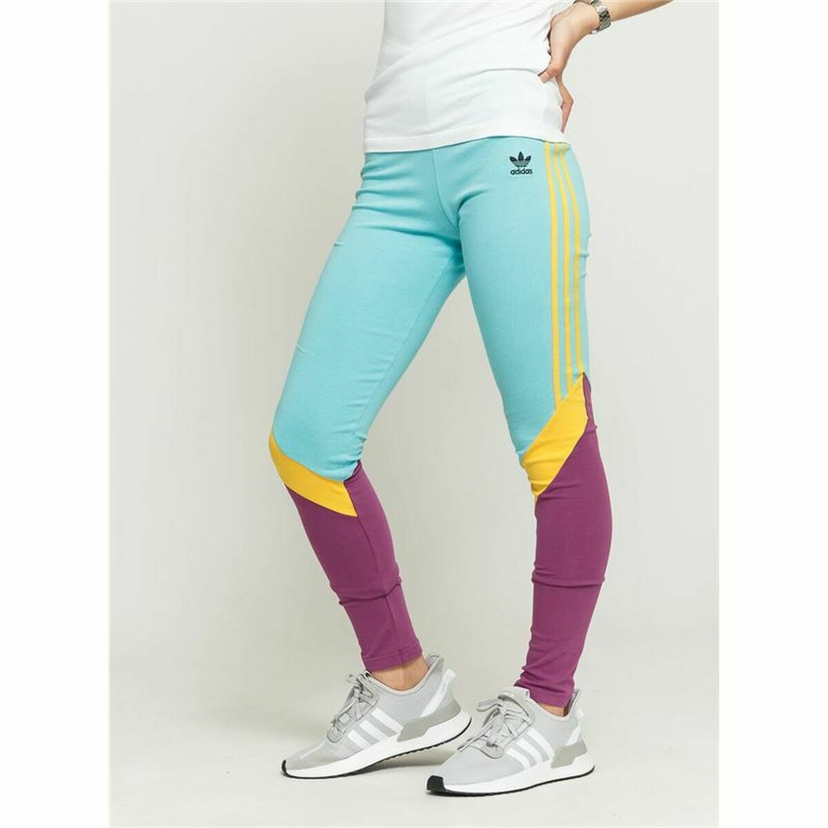 Sport-leggings, Dam Adidas  High-Waisted Aquamarine - 3