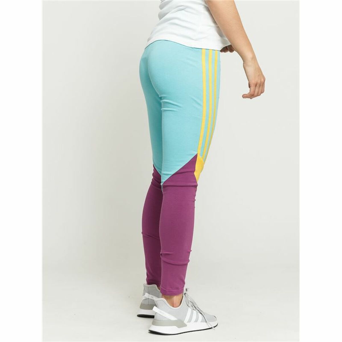 Sport-leggings, Dam Adidas  High-Waisted Aquamarine - 4