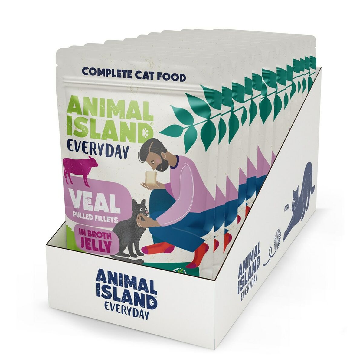 Kattmat ANIMAL ISLAND Everyday Jelly Veal 12 x 85 g