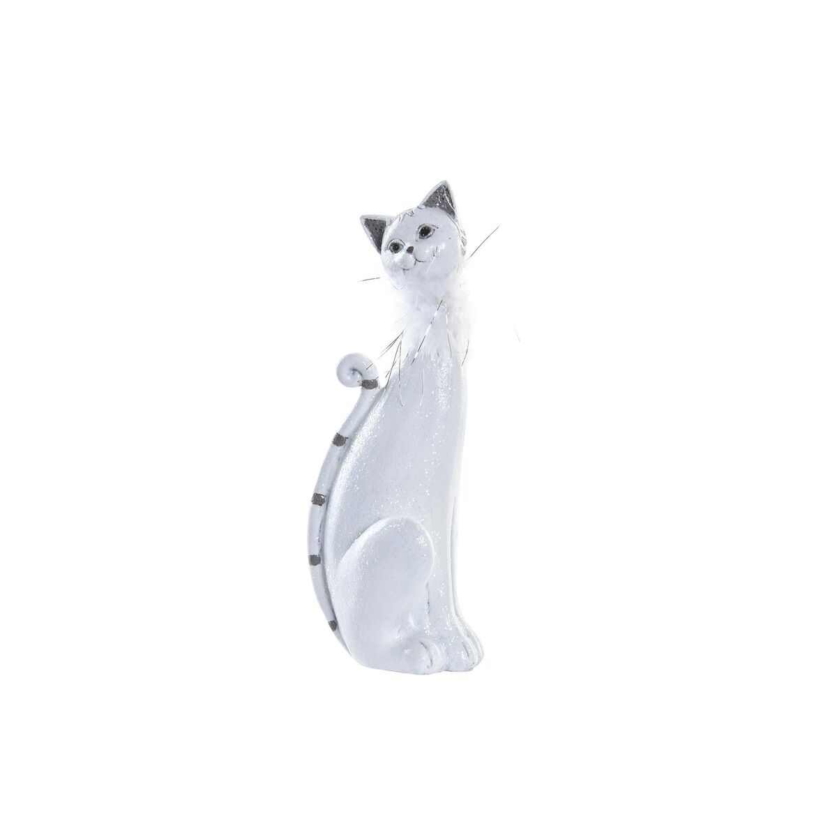 Prydnadsfigur DKD Home Decor Vit Katt Romantisk 30 x 40 cm 9 x 9 x 24 cm - 7