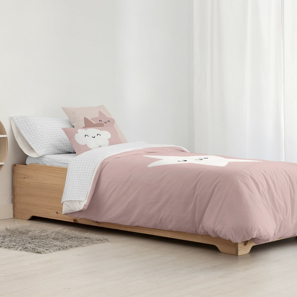Påslakan Kids&Cotton Nadir Rosa 155 x 220 cm - 3