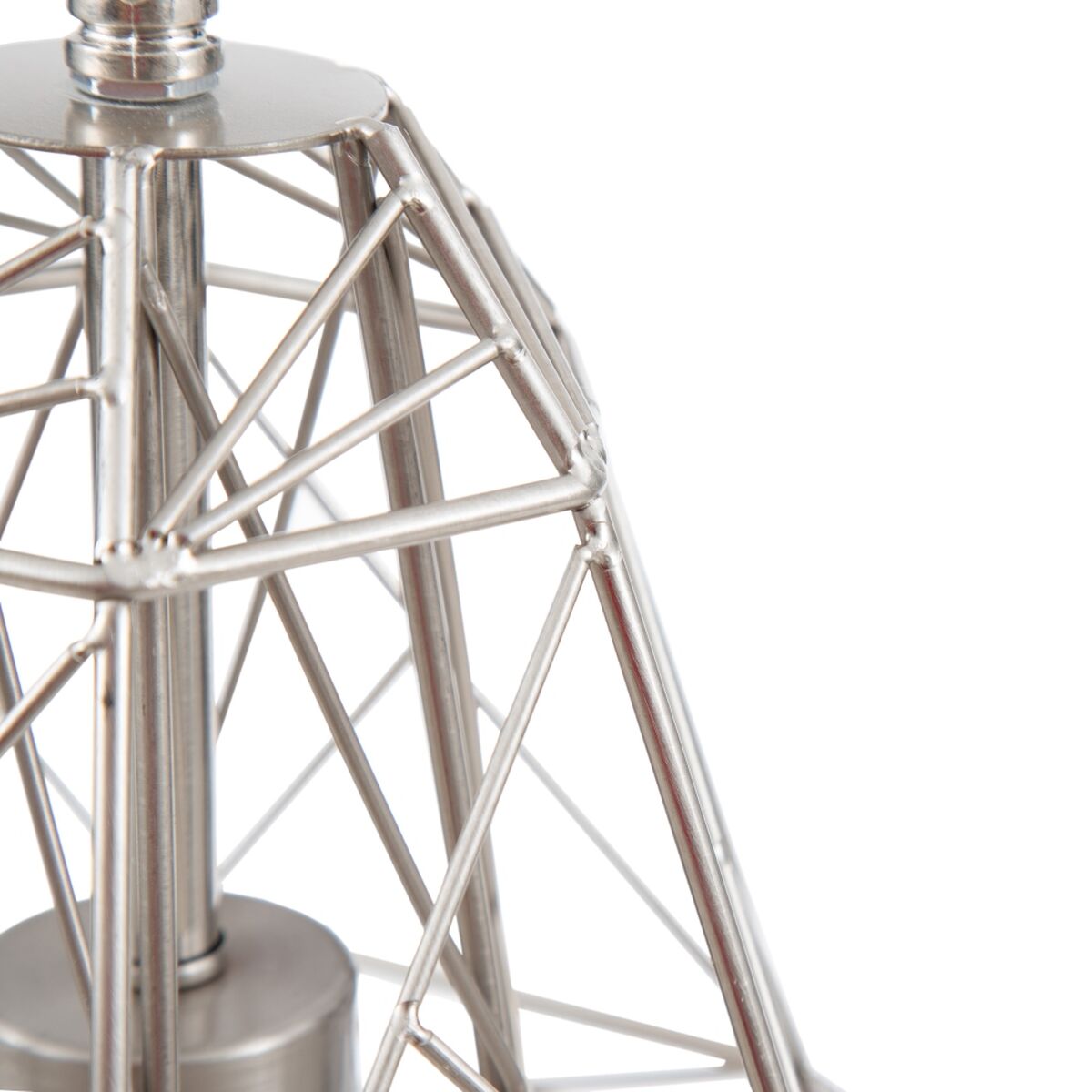 Taklampa 30 x 30 x 36 cm Metall Silver - 5