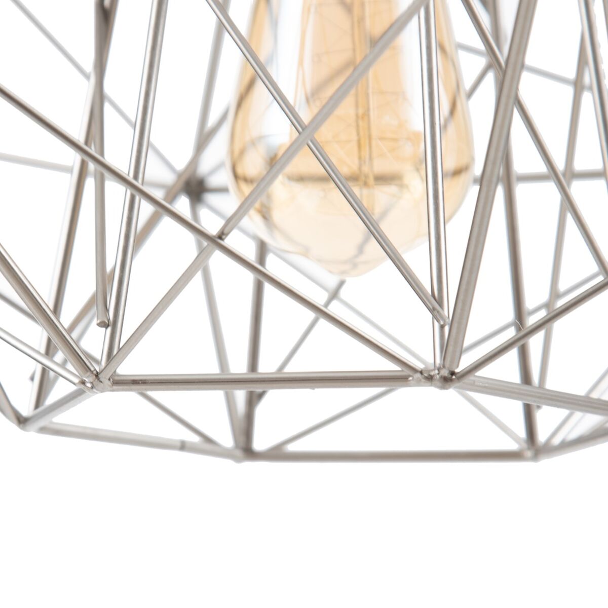 Taklampa 30 x 30 x 36 cm Metall Silver - 3
