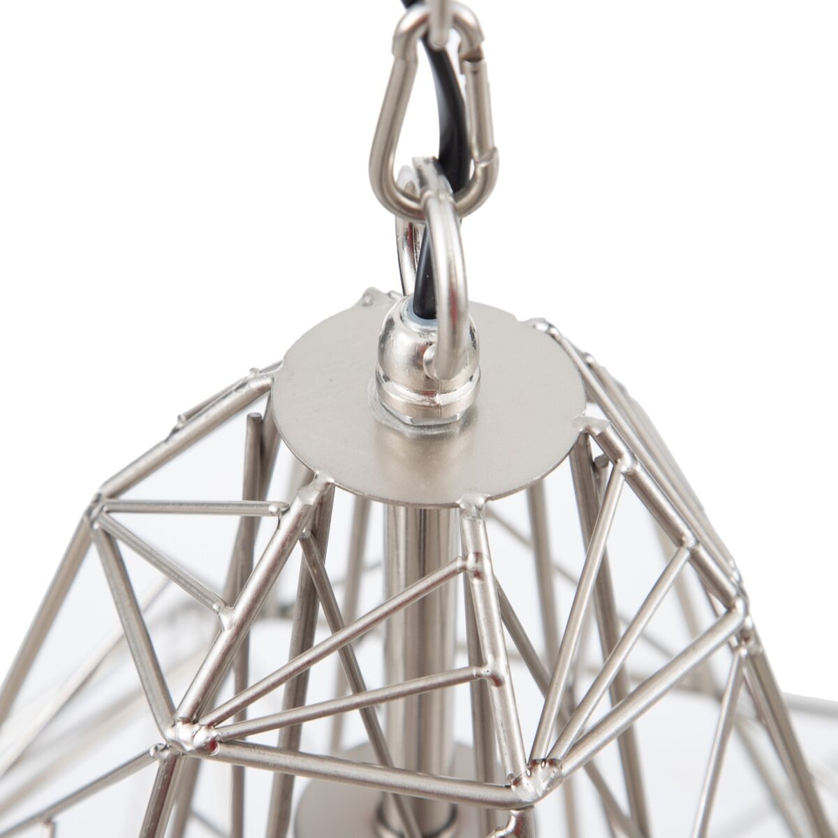 Taklampa 30 x 30 x 36 cm Metall Silver - 6