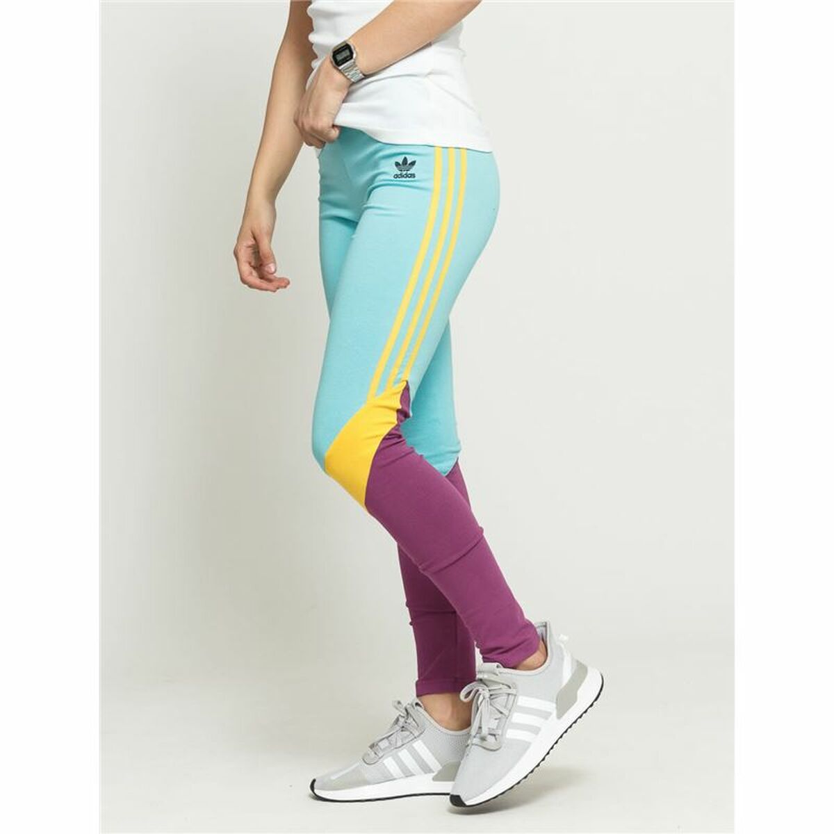 Sport-leggings, Dam Adidas  High-Waisted Aquamarine - 9