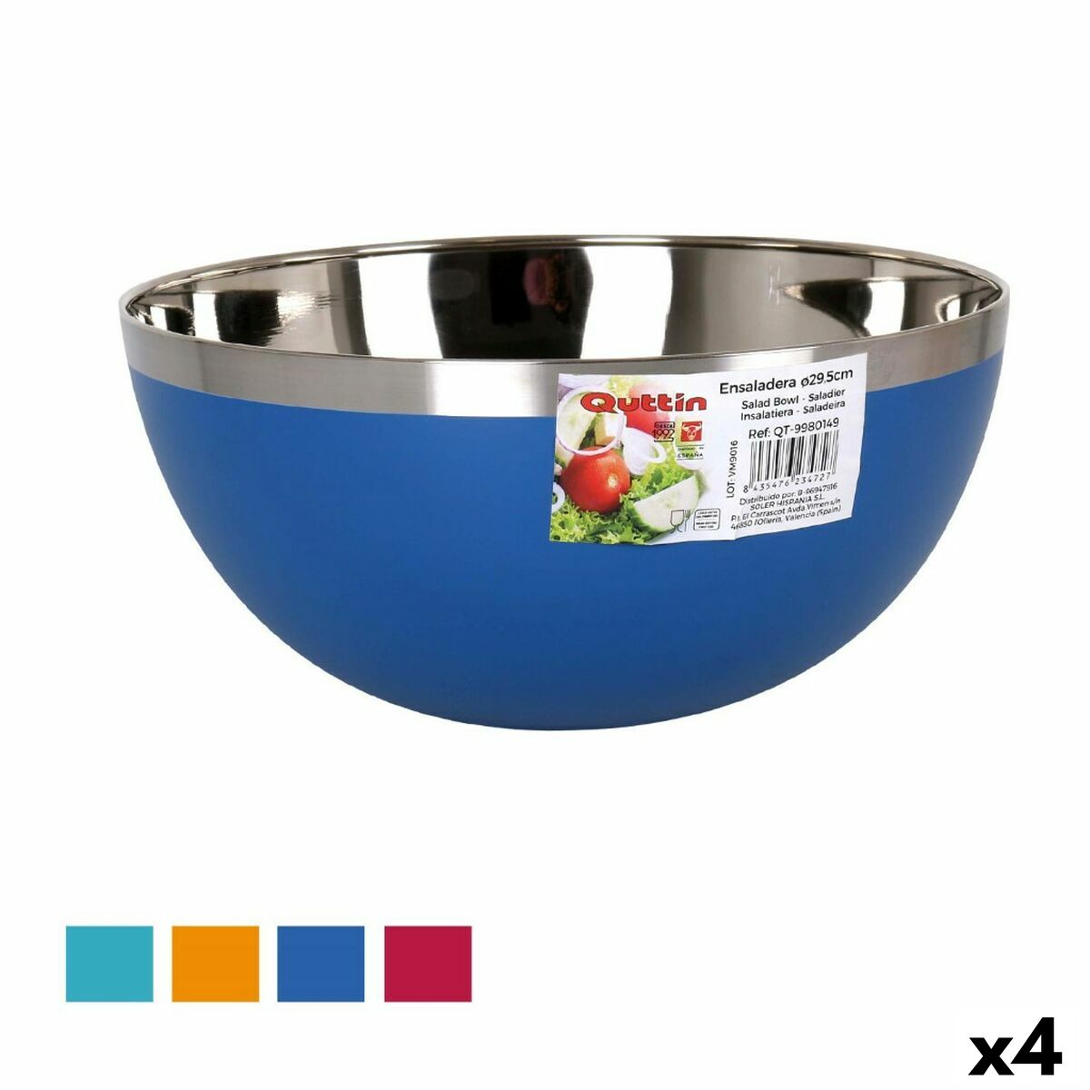 Salladsskål Quttin ø 29,5 x 14,3 cm (4 antal) - 4