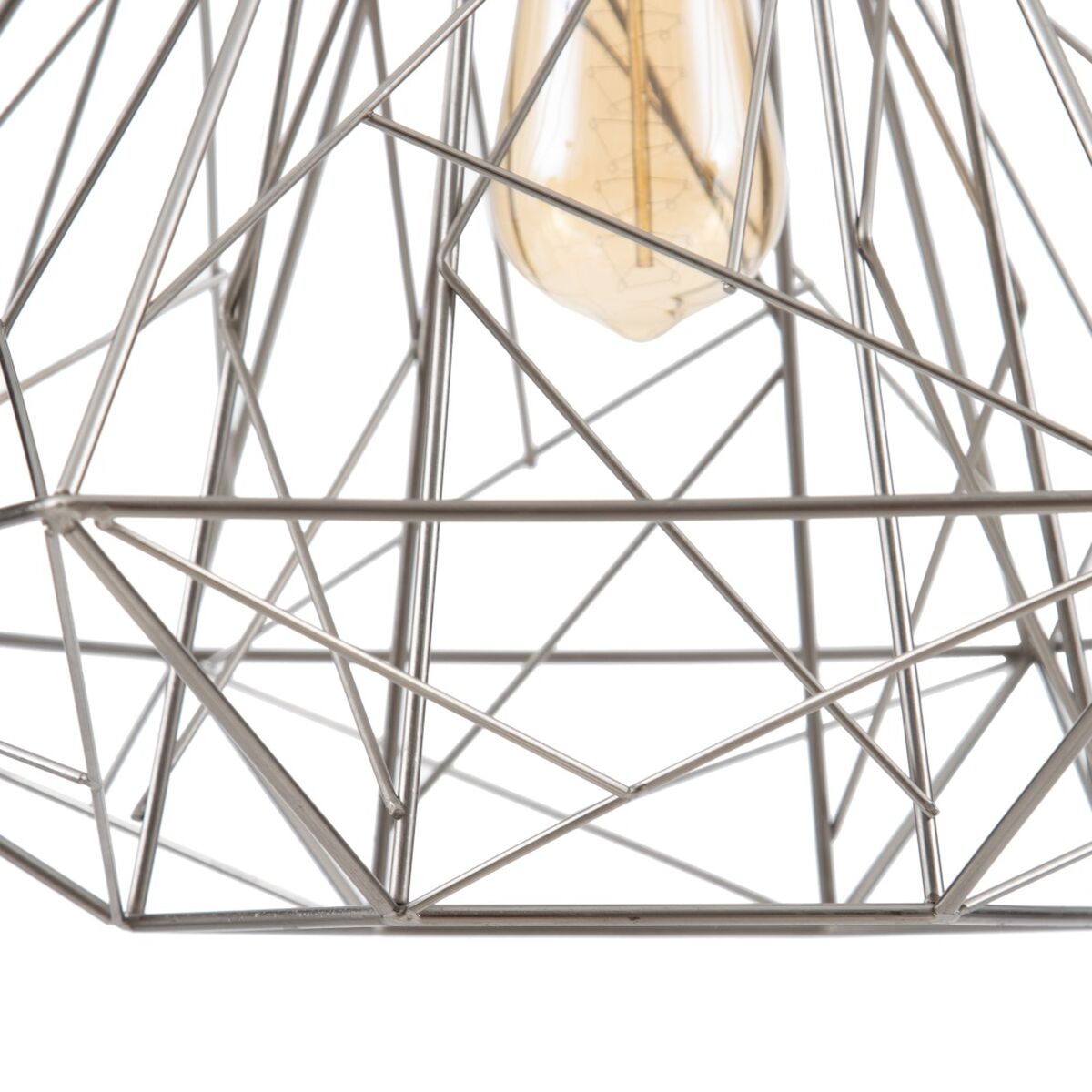 Taklampa Metall Silver 35 x 35 x 45 cm - 3