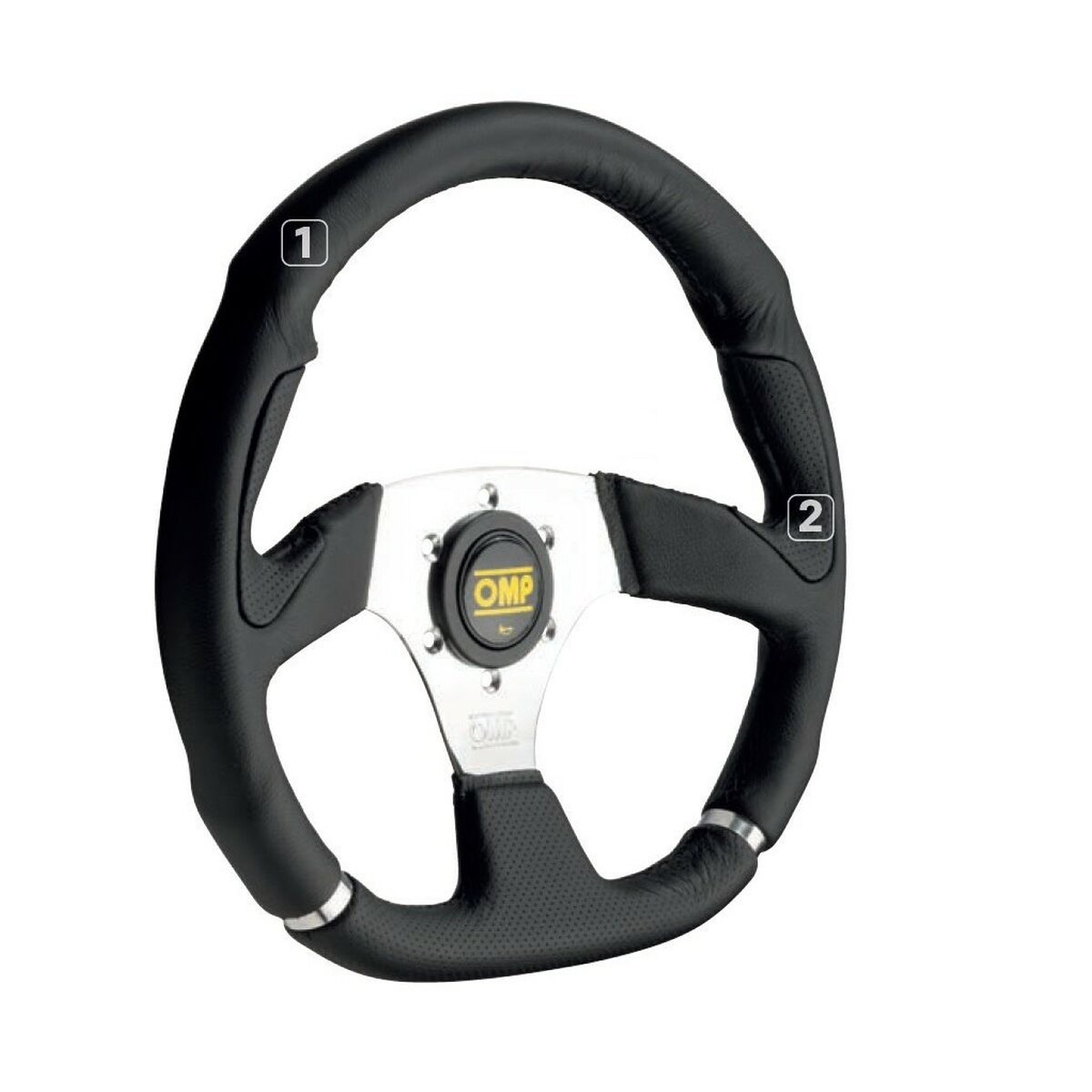 Racing-ratt OMP OD/2018/LN Ø 35 cm Svart Krom