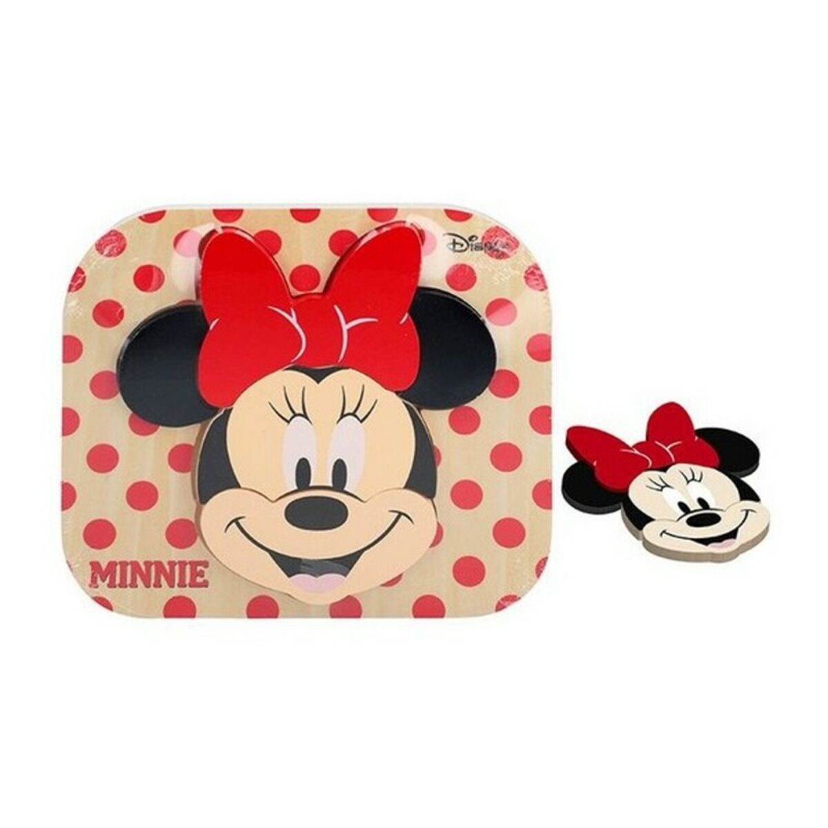 Barnpussel i trä Minnie Disney 6 pcs (22 x 20 cm)